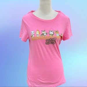Nintendo Animal Crossing Pink Cute Tshirt